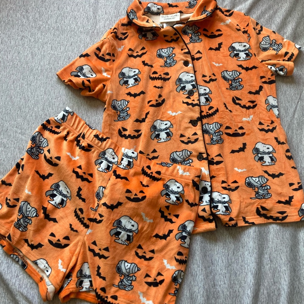 Munki Munki Halloween Snoopy Pajama with Set
